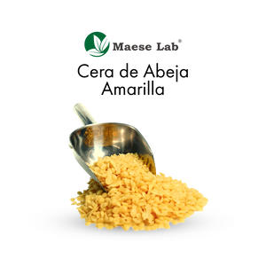 Cera de Abeja amarilla Virgen: Funciona como espesante y emulgente, crea texturas tipo ungüento, protege la piel de la oxidación de activos y evita la pérdida de agua. Cera de Abeja amarilla Virgen: Funciona como espesante y emulgente, crea texturas tipo ungüento, protege la piel de la oxidación de activos y evita la pérdida de agua.