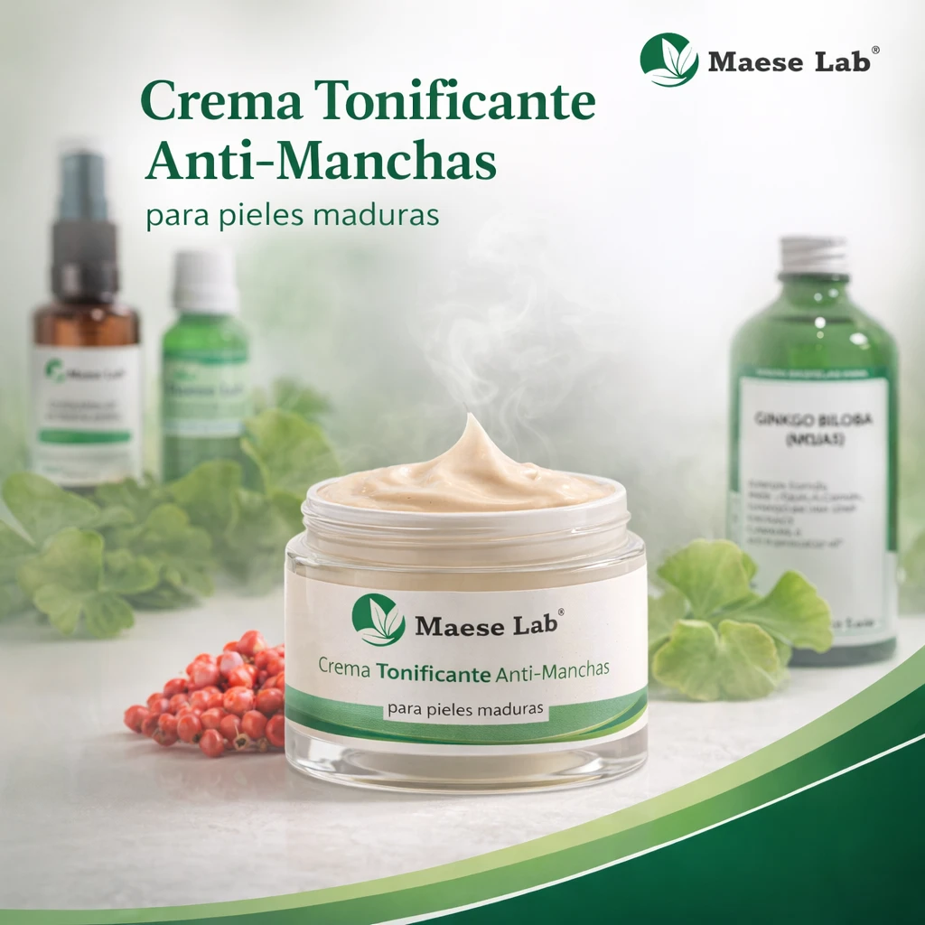 Receta de Crema Tonificante Anti Manchas – Pieles Maduras