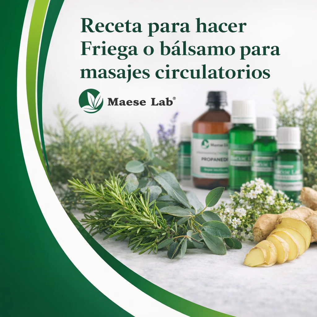 Receta para hacer Friega o bálsamo para masajes circulatorios