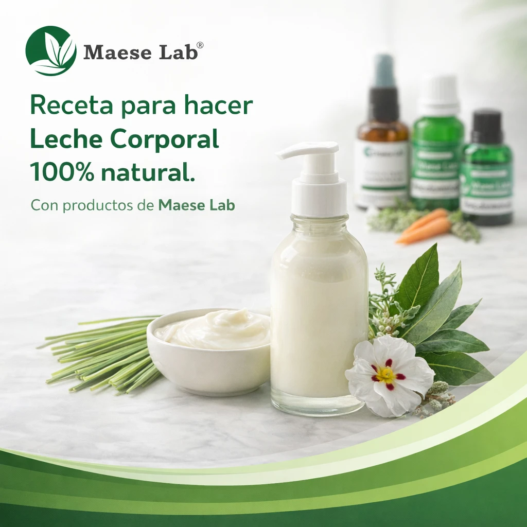 Receta para hacer Leche Corporal 100% natural