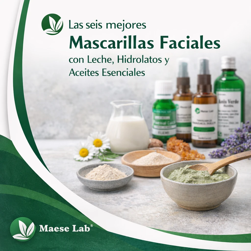 Las seis mejores Mascarillas Faciales con Leche, Hidrolatos y Aceites Esenciales