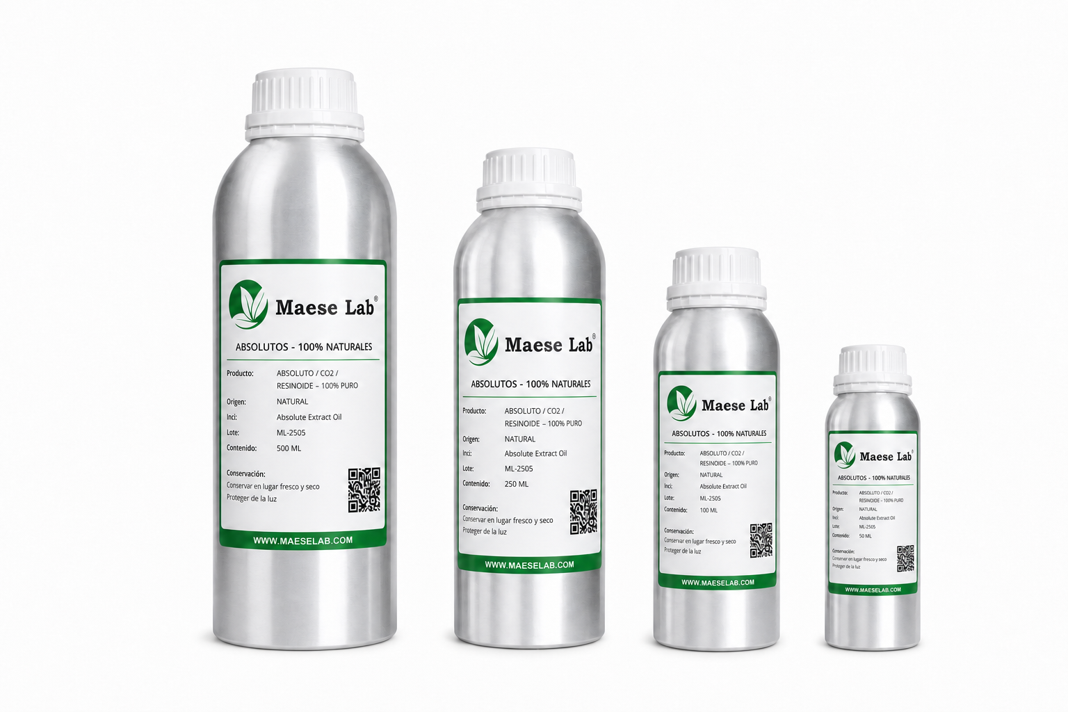 Absolutos, CO2, Resinoides y Reducciones
