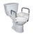 Raised Toilet Seat with Arms 5inc Height Standard Elongated 300lb Weight Capacity