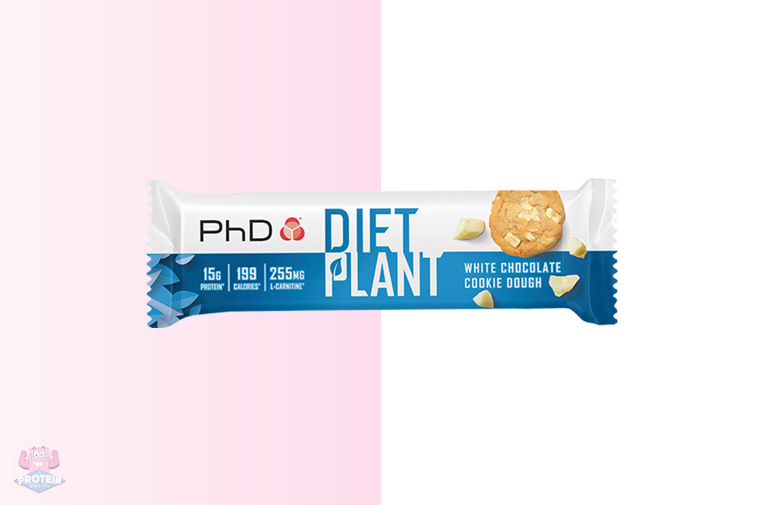 PhD Diet Plant Protein Bar - White Choc Cookie Dough PhD Diet Plant Protein Bar - White Choc Cookie Dough