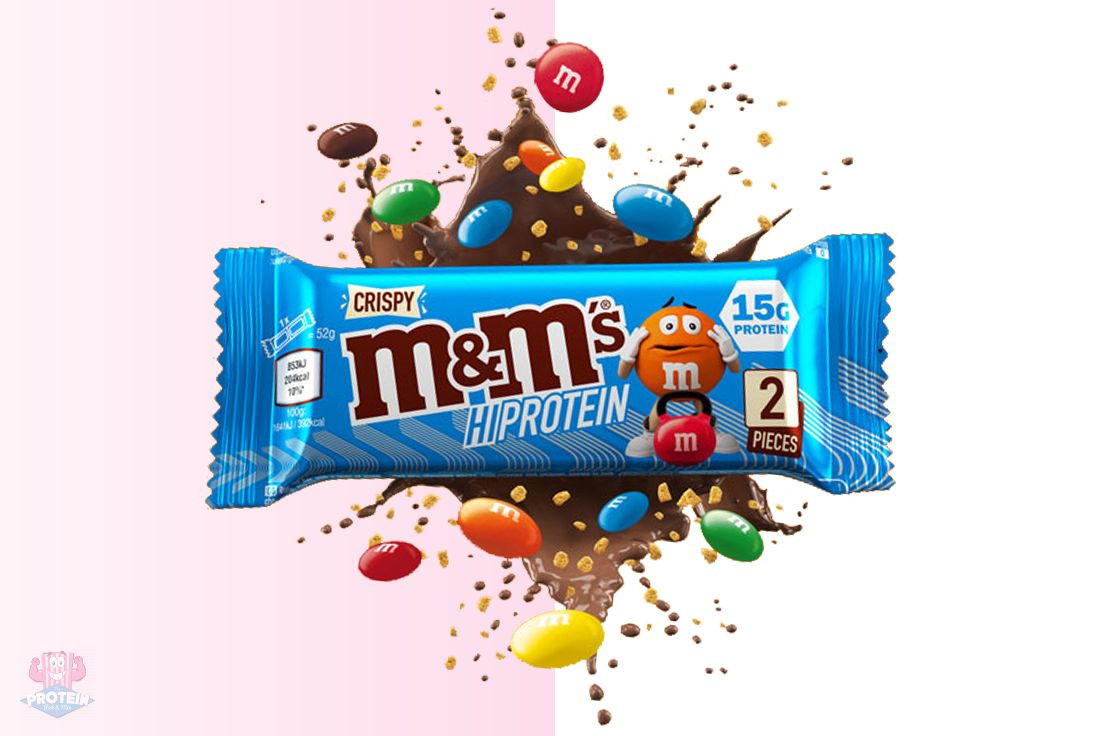 Crispy M&M's  Chocolate Hi-Protein Bar (52g Bar) – theskinnyfoodco