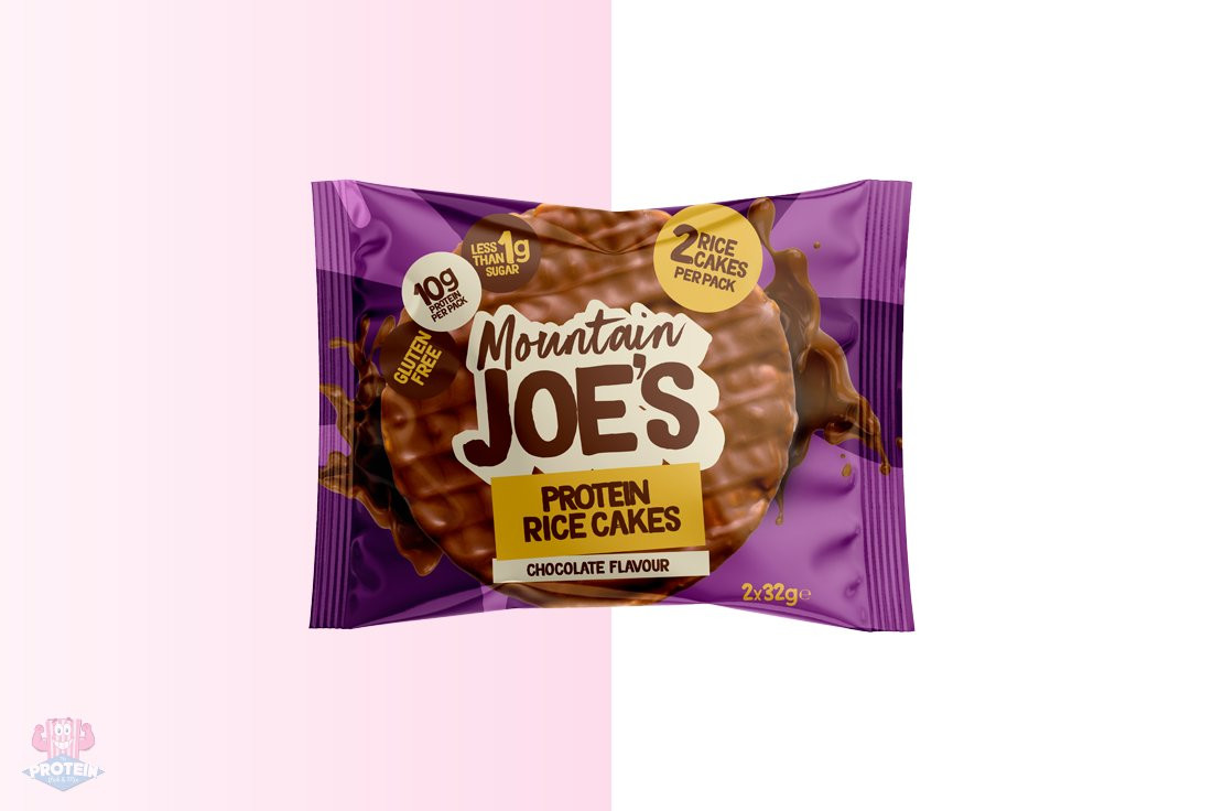 White Chocolate Protein Rice Cake Single Packs (24x1x32g) – Mountain Joe's