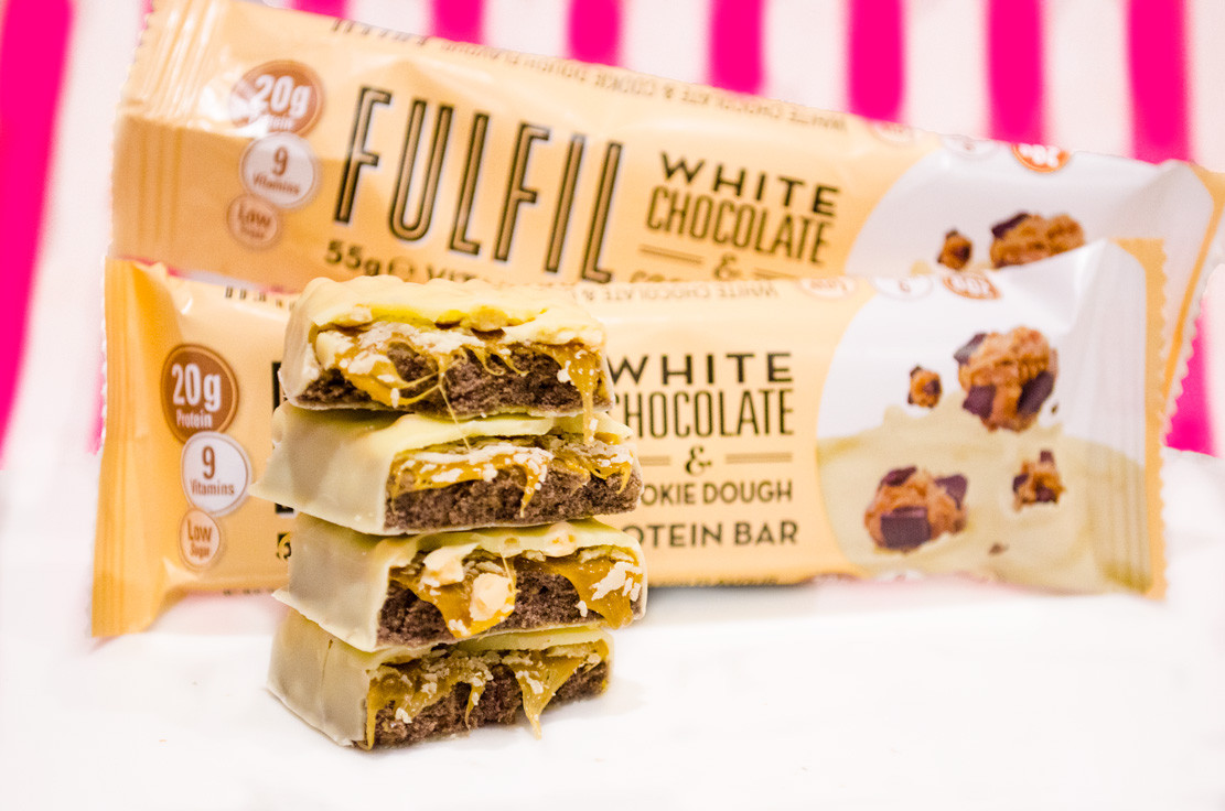 Fulfil Vitamin & Protein Bar White Chocolate Cookie Dough 55g The