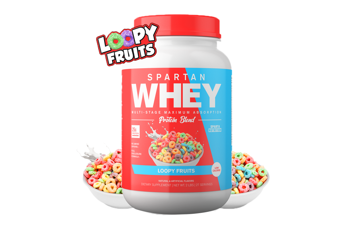 Spartan Nutrition Sparta Whey Protein (2lb) Loopy Fruit flavour The