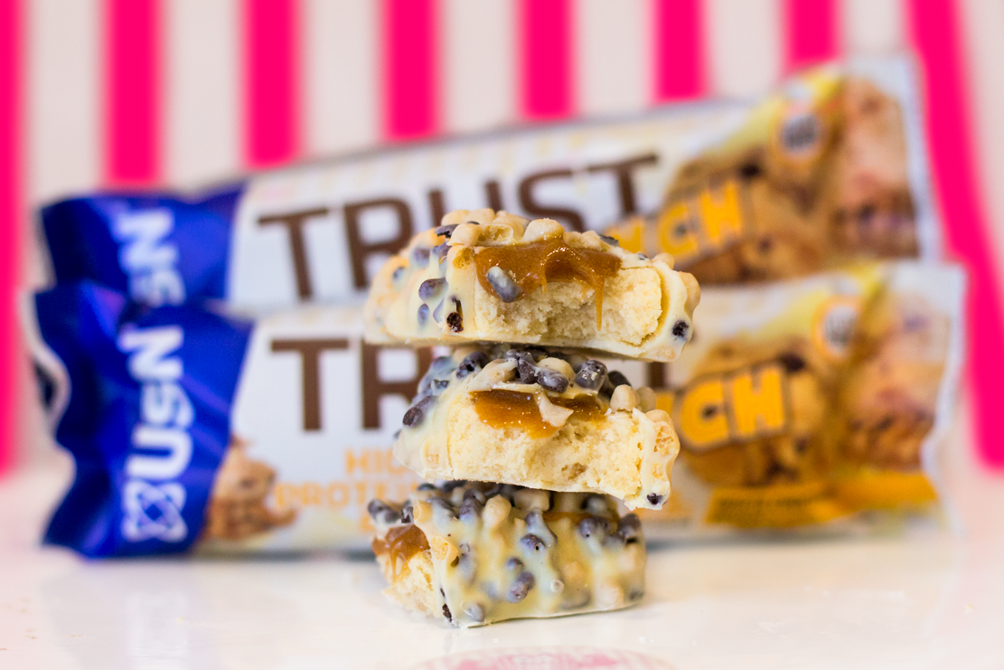 USN Trust Crunch Protein Bar 60g White Chocolate Cookie Dough Flavour