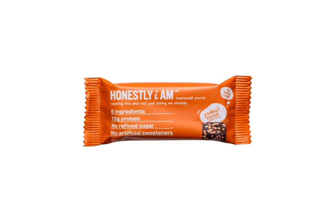 Honestly I Am Clean Protein Bar - Peanut Cocoa 48g - Protein Bar UK