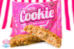 Oatein White Chocolate Celebration Cookie with sprinkles!