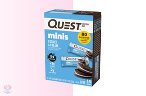 Quest Mini Protein Bars - Cookies & Cream (Box of 14) at The Protein Pick and Mix