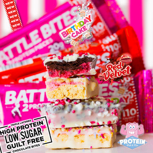 Fancy a slice? The best yet, Battle Oats' cake-themed Battle Bites flavours are served!
