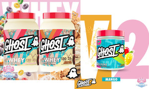 Cinnamon Cereal Milk WHEY, Mango AMINO... Yet more new goodies from GHOST!