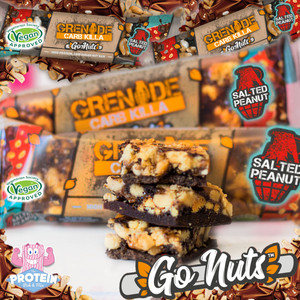 Grenade goes Vegan!! Nuts on nuts and nuttin' artificial in new 'Go Nuts' Carb Killa's