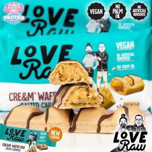 Wondrously wonder-filled Salted Caramel LoveRaw Wafer Bars are in!