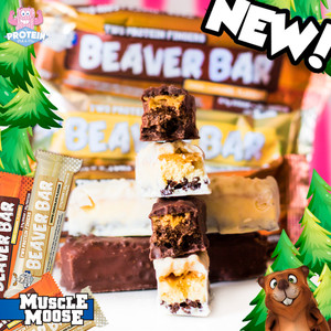 From 'Muscle Mooses' to 'Burly Beavers'...Muscle Moose launch Twix-style low sugar Beaver Bars!