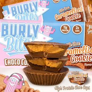BURLY Bites are born... meet Caramelised Cookie Choco Cups!