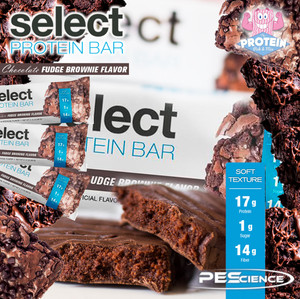 Chocolate Fudge Brownie flavour joins PEScience's new Select Protein Bar range