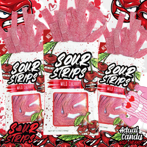 Go WILD for Wild Cherry Sour Strips this Valentine's Day!