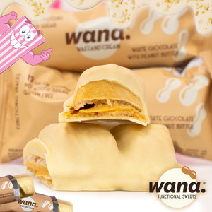 We're dreaming of a White Chocolate-wonderful Wana Peanut Butter Wafer Bar!