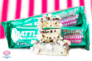 White Chocolare Toasted Marshmallow Protein Bar Bites