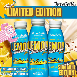 Savour sweet Summery vibes in Barebells' Lemon Cheesecake Ltd Edition Protein Shake!