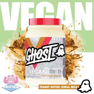 No Veggie Spiking here! Meet GHOST's delicious PB Cereal Milk Vegan Protein