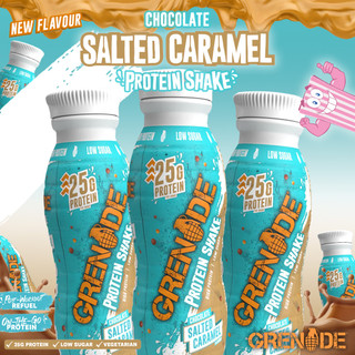 Grenade's NEW Sweet 'n Slurpable Choc Salted Caramel Shake Has Landed!