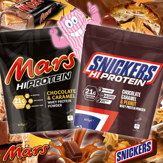 Mars makes Shakes!! Authentic Mars and Snickers Hi-Protein Whey has arrived in the Mix