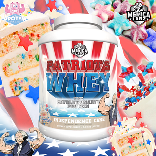 ​Today we celebrate our Independence...CAKE! 'Merica Labz patriotic Birthday Cake shake is here!