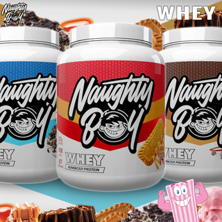 Whey that tastes so good it's NAUGHTY!