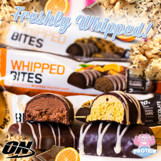 Two 'Freshly Whipped' flavours of Optimum Nutrition's popular Whipped Bites