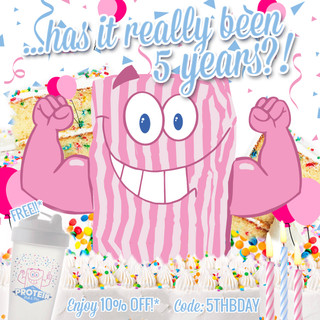 ...has it really been 5 years?! It's The Protein Pick and Mix's Birthday...celebrate with us!