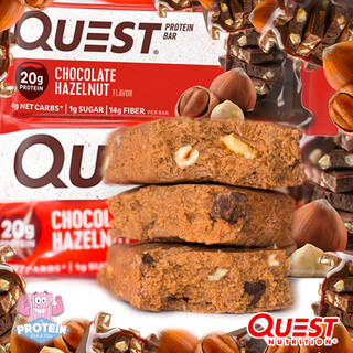 Naturally (hazel)nutty...Quest's Chocolate Hazelnut bar has arrived!