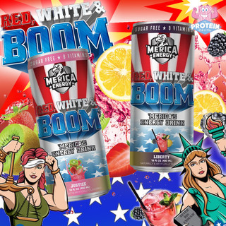 For Liberty and Justice... Red, White & Boom bless the Mix with two more explosive, fruity flavours!