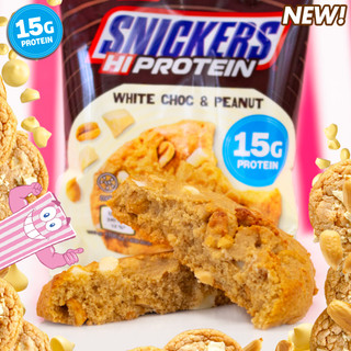 Snickers WHITE Chocolate Hi Protein Cookies are here!