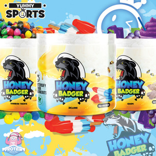 The Honey Badger don't give a sh*t about nothing...except a bad workout! Enter Yummy Sports' new Pre...