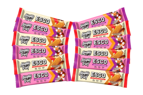 The NaughtyBoy 'Hey, Ho... ESCO!' Protein Bar Bundle at The Protein Pick and Mix