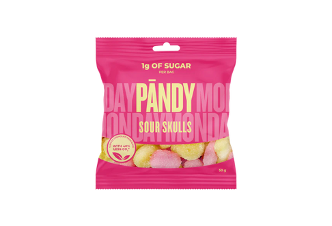 Pandy High Protein Low Sugar Candy - Sour Skulls at The Protein Pick and Mix