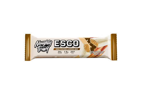Naughty Boy 'Esco' Protein Bar - White Chocolate Peanut Blondie at The Protein Pick and Mix