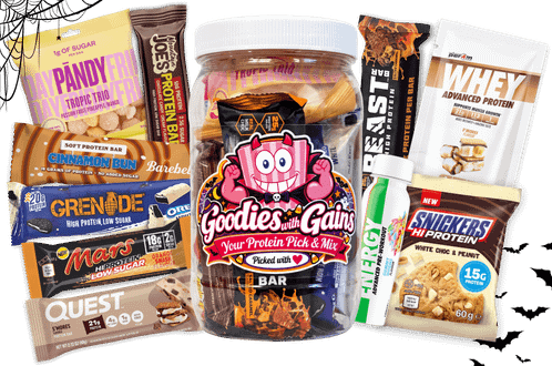 Protein Pick & Mix 'Goodies with Gains' Halloween Gift Tub at The Protein Pick and Mix