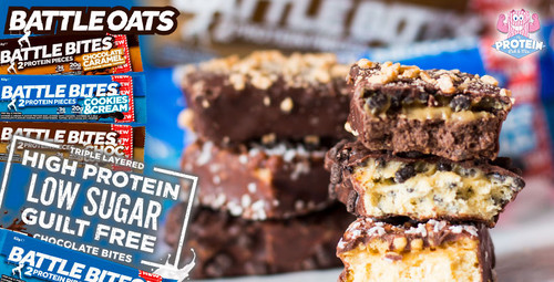 You ready for BATTLE?! Battle Oats' new Battle Bites protein bars, that is! You ready for BATTLE?! Battle Oats' new Battle Bites protein bars, that is!