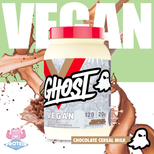 GHOST's Chocolate Cereal Milk VEGAN... undoubtedly the People's Choice protein for choccy biscuit #vegainz! GHOST's Chocolate Cereal Milk VEGAN... undoubtedly the People's Choice protein for choccy biscuit #vegainz!