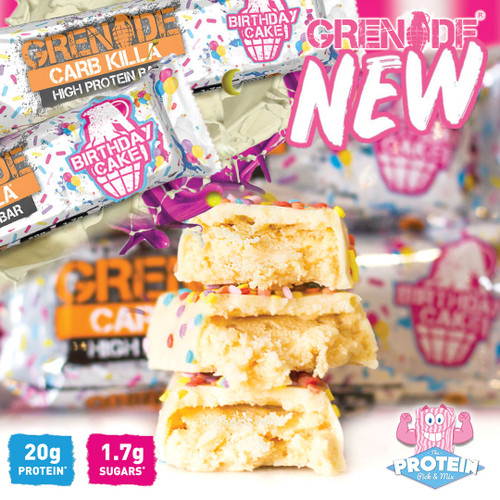 Grenade have finally done it...Birthday Cake Carb Killa just landed! Grenade have finally done it...Birthday Cake Carb Killa just landed!