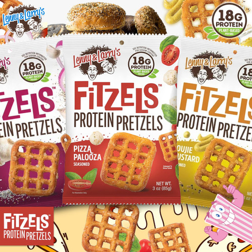 Get FIT,  eat Lenny & Larry's 'FITZELS' Protein Pretzels!