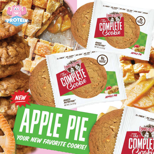 Cookie-Pie?! Lenny & Larry's Apple Pie Cookie joins the range! Cookie-Pie?! Lenny & Larry's Apple Pie Cookie joins the range!