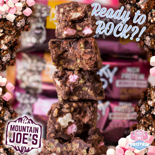 Worth climbing a mountain for...Mountain Joe's High Protein Rocky Road Bar arrives in the Mix! Worth climbing a mountain for...Mountain Joe's High Protein Rocky Road Bar arrives in the Mix!