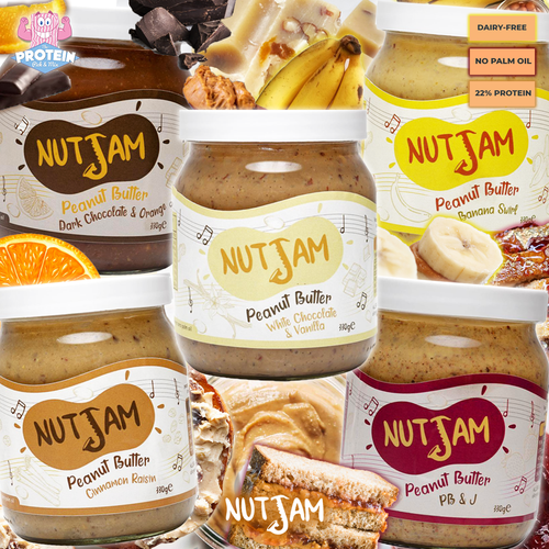 Nut Jam PB is here to ROCK your world! A symphony of naturally flavoured goodness jazz'd up with tasty creative inclusions! Nut Jam PB is here to ROCK your world! A symphony of naturally flavoured goodness jazz'd up with tasty creative inclusions!