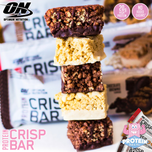 Crispy, drizzled & delicious...Optimum Nutrition Protein Crisp Bars land in our lunchbox! Crispy, drizzled & delicious...Optimum Nutrition Protein Crisp Bars land in our lunchbox!